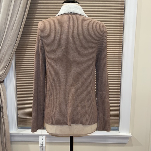 Alfred Dunner Twilight Point Moleskin Sweater Jacket - Picture 7 of 10